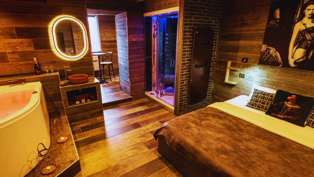 Boudoir Spa : le loft avec jacuzzi et hammam, love room à Lyon