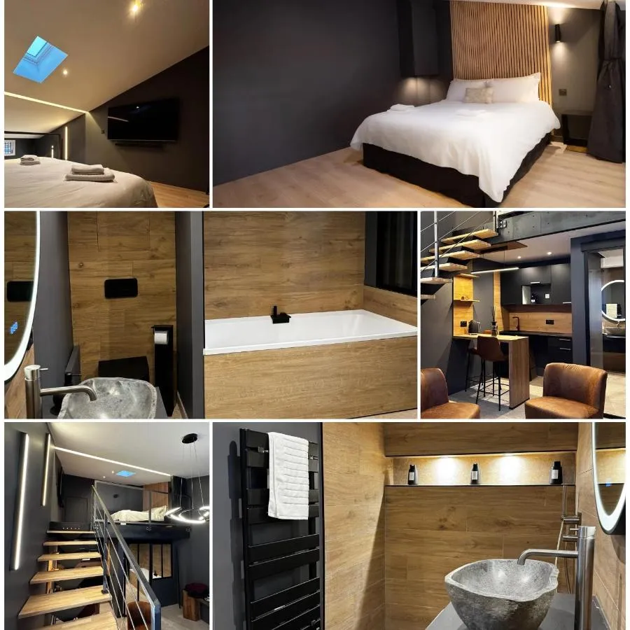 Loft Cocoon Spa : bain à remous dans le loft, love room à Nîmes
