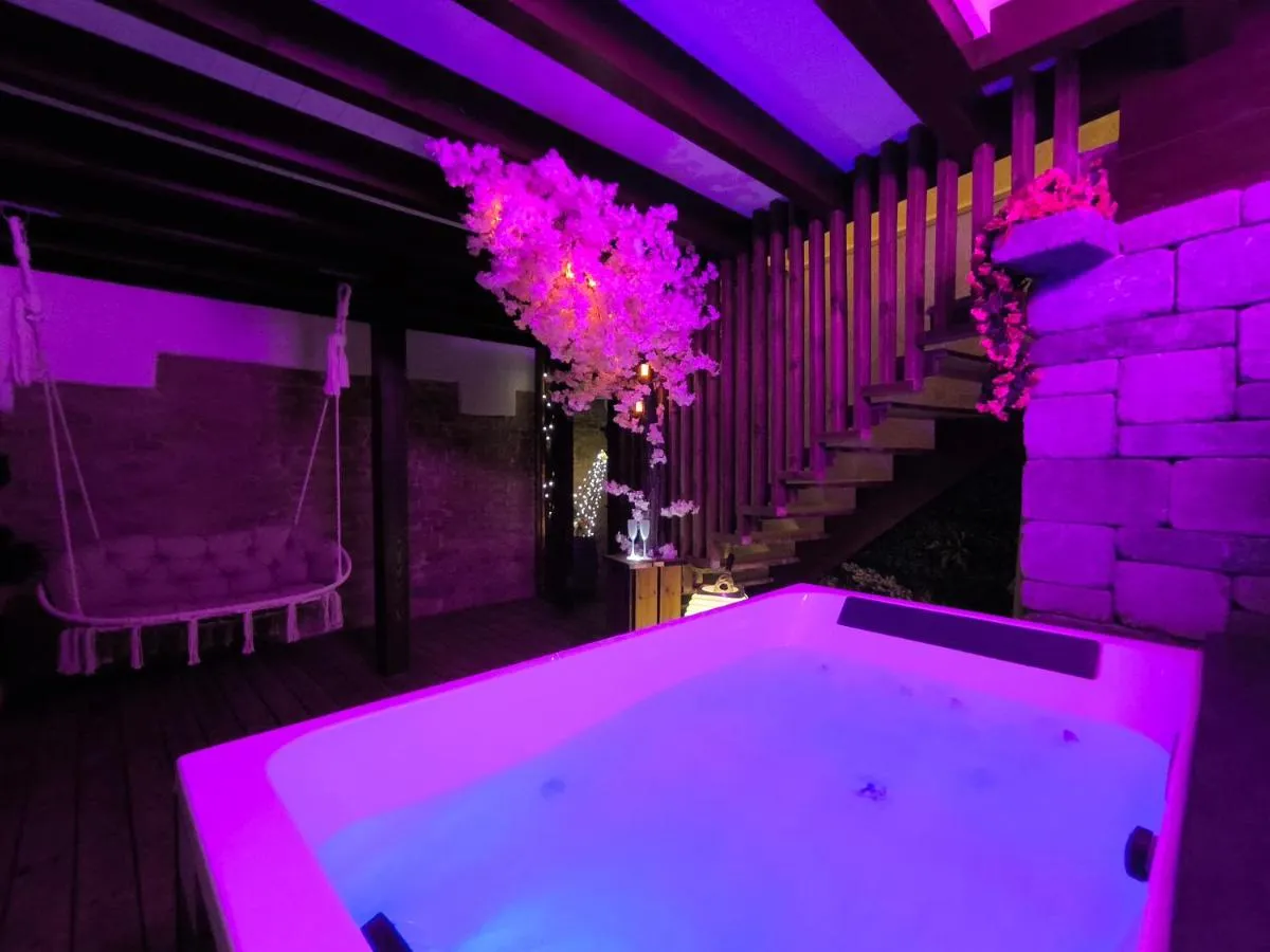Paradise and Love Room : jacuzzi et fauteuil suspendu, love room à Haguenau